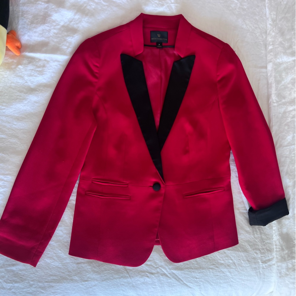Red Blazer Size Medium worthington
